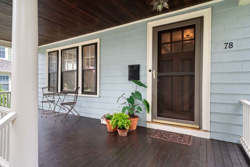 View of the front porch as you arrive