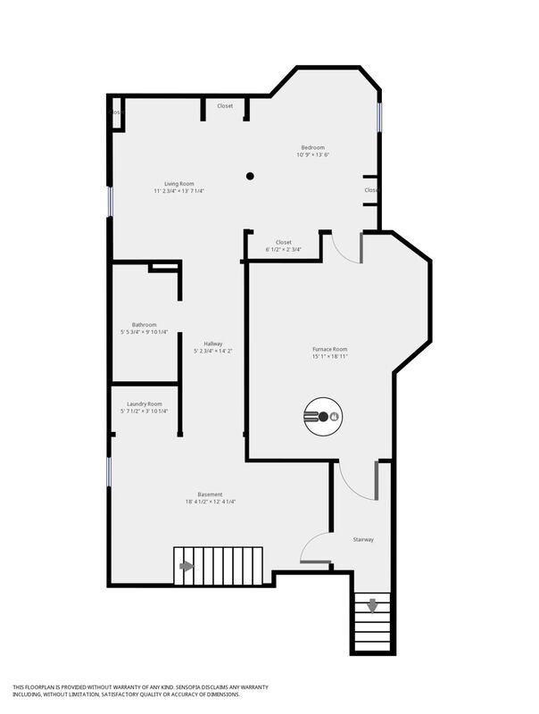 Floor plans - partially finished basement