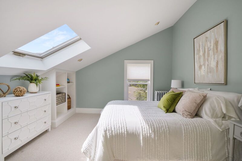 Main bedroom with skylight